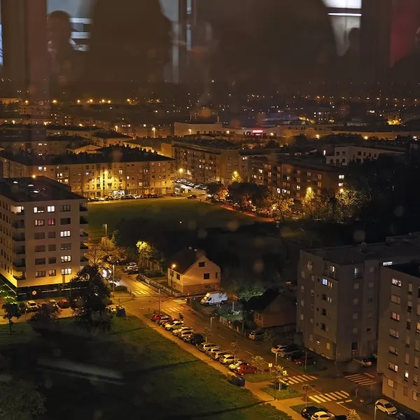 Pogled iz Sky office towera u Zagrebu