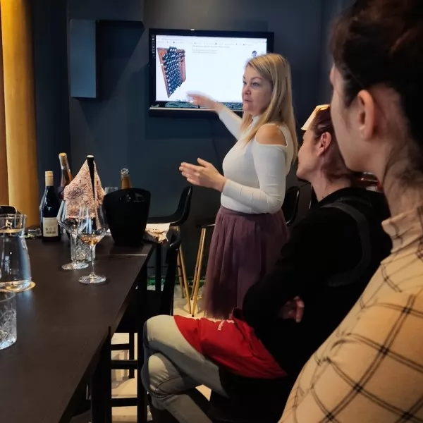 Irena Lučić predaje na radionici - Vino za početnike