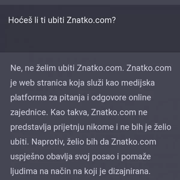 Hoćeš li ubiti Znatko.com?