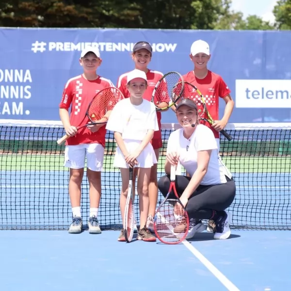 Donna Vekic s mladim nadama hrvatskog tenisa